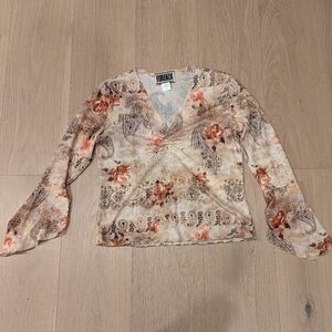 Y2K Forenza peasant blouse